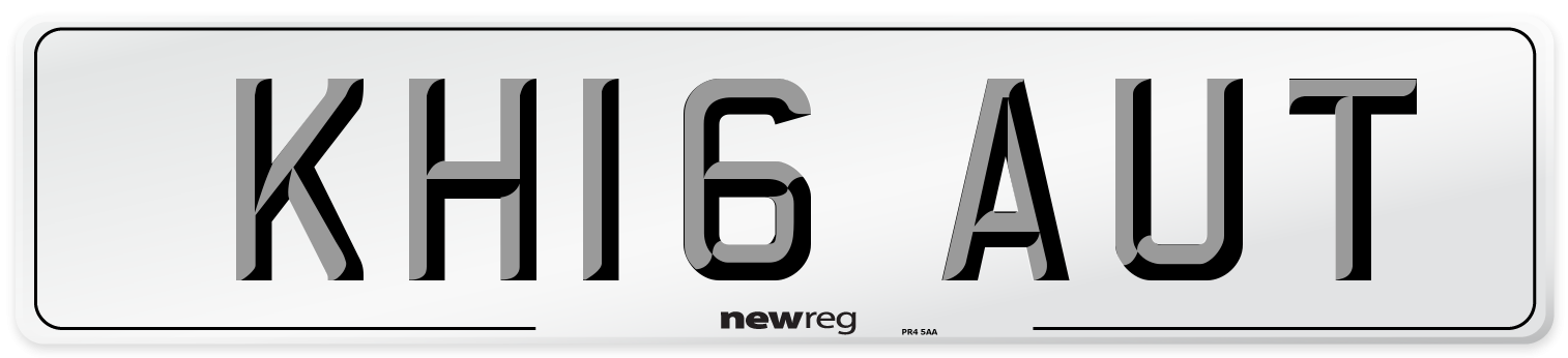 KH16 AUT Number Plate from New Reg
